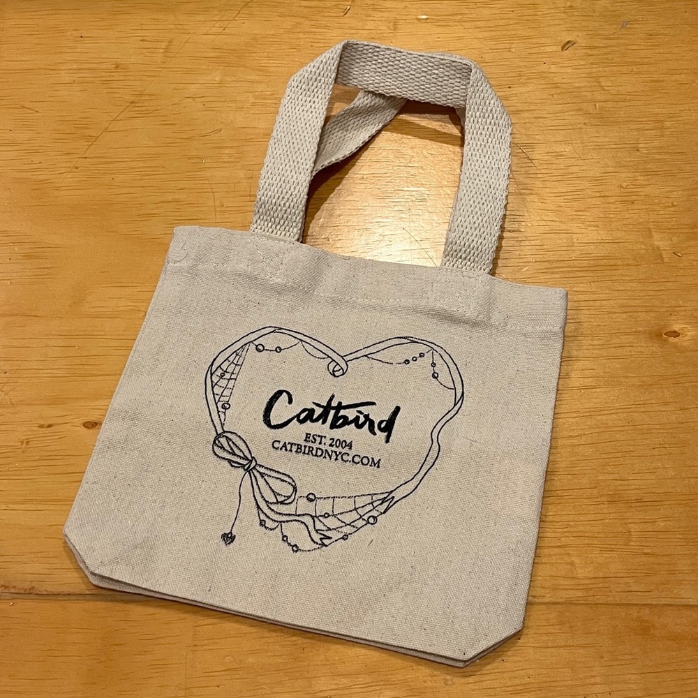 Catbird jewelry mini tote